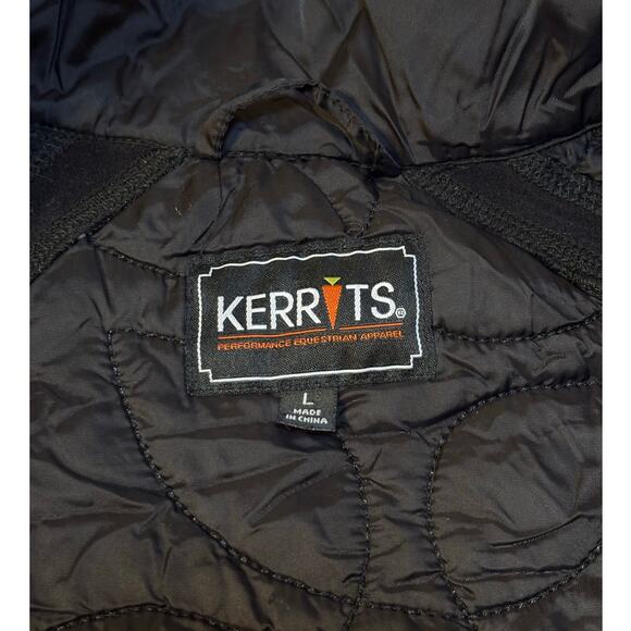 Kerrits Womens Black Quilted Full Zip Lightweight Equestrian Riding Jacket Large - Picture 5 of 9